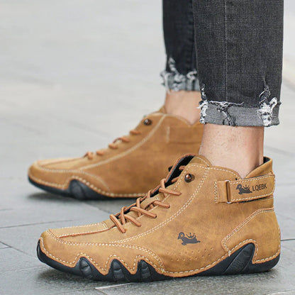 Dario | Heren Halfhoge Casual Bootschoenen Met Veters & Klittenband