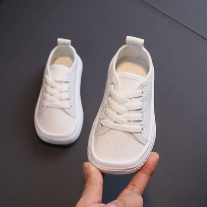 FlexiFeet™ | Barefoot Kindersneakers met Platte Zool en Brede Pasvorm | Minimalistische Canvas Schoenen voor Natuurlijke Voetontwikkeling