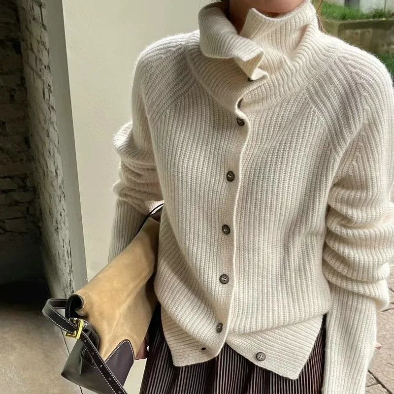 Clémence | Cardigan Dames Met Brede Kraag