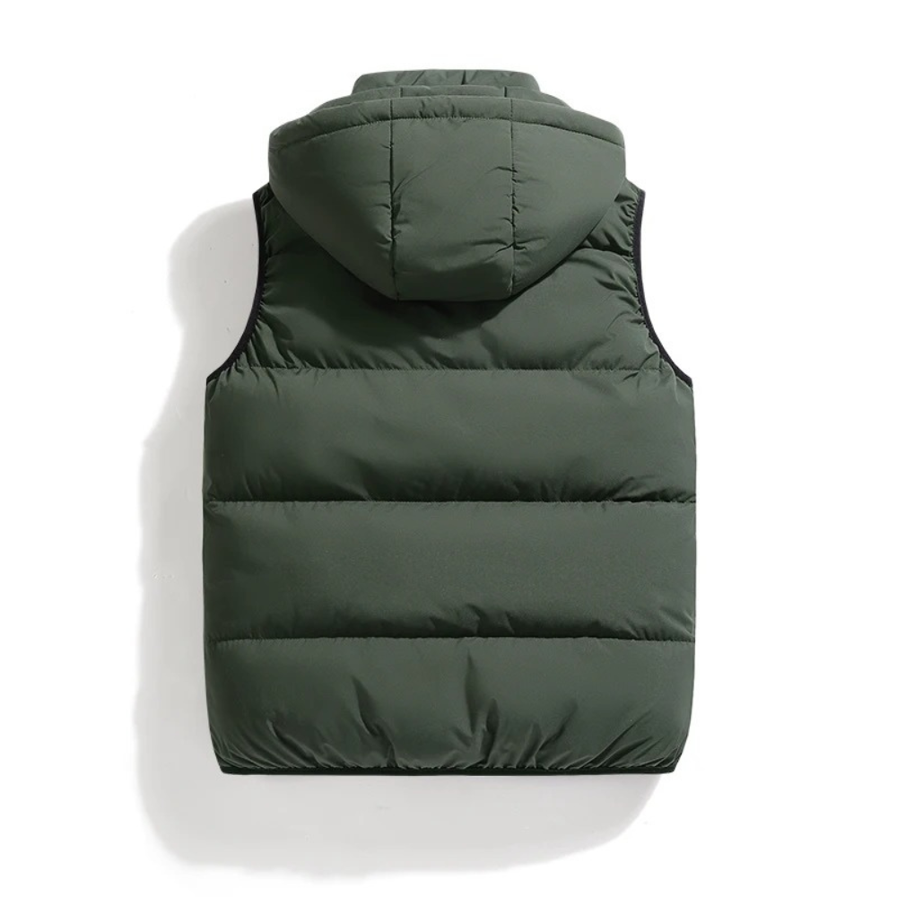 Nilan | Gewatteerde Bodywarmer Met Capuchon