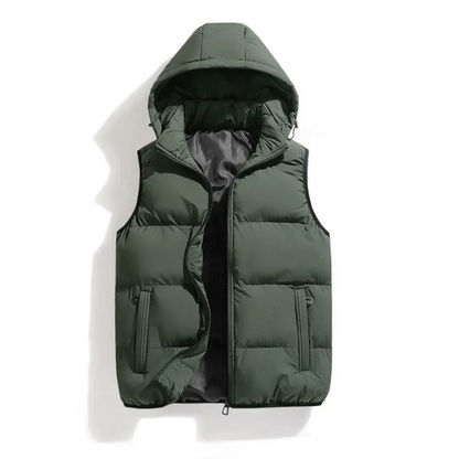 Nilan | Gewatteerde Bodywarmer Met Capuchon