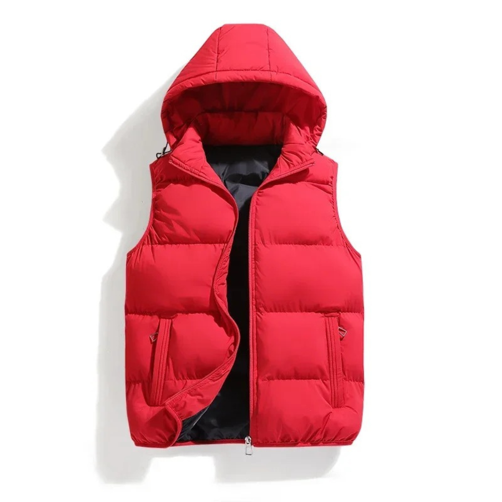 Nilan | Gewatteerde Bodywarmer Met Capuchon