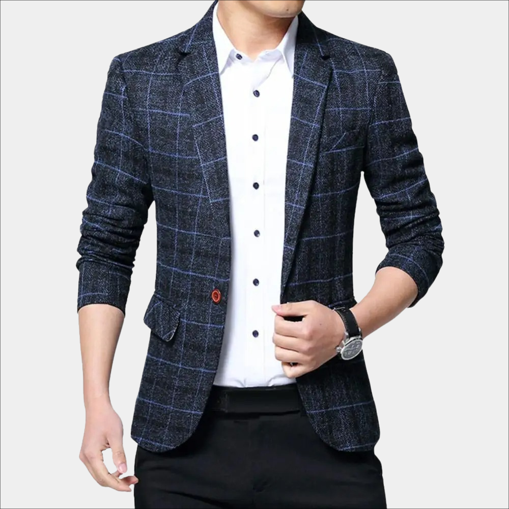 Garett | Geruite Slim Fit Blazer