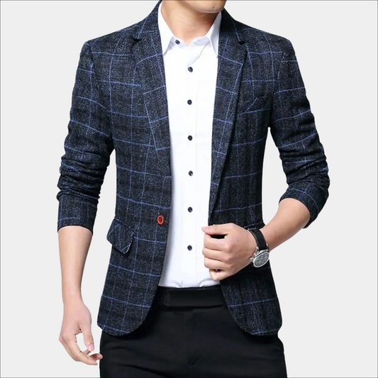 Garett | Geruite Slim Fit Blazer