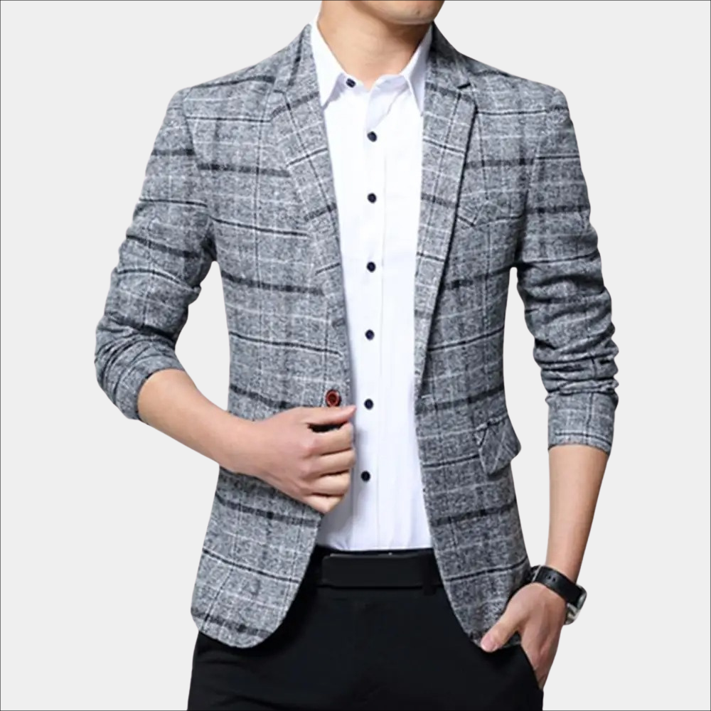 Garett | Geruite Slim Fit Blazer