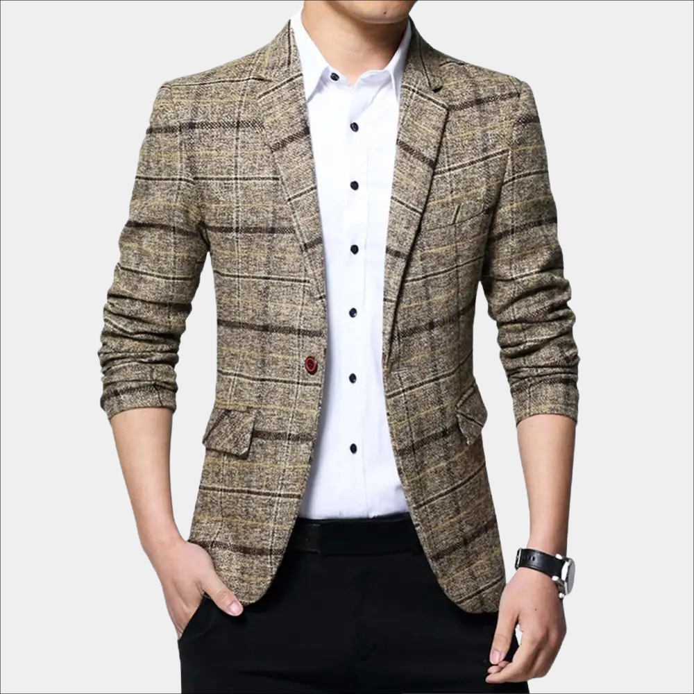 Garett | Geruite Slim Fit Blazer