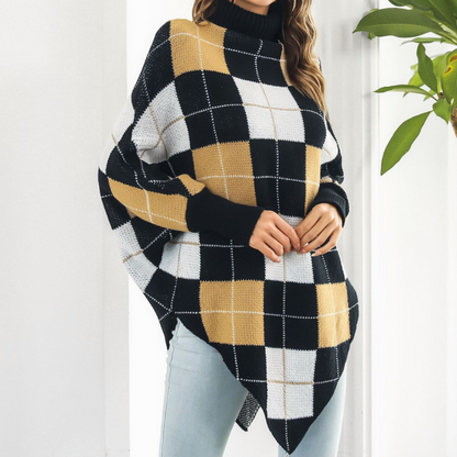 Isolde | Geruite Poncho