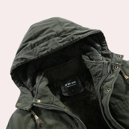 Aren | Halflange Winterjas Met Capuchon