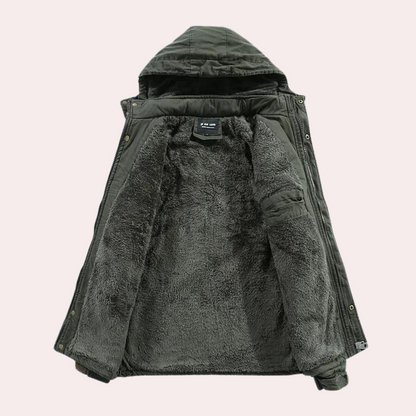 Aren | Halflange Winterjas Met Capuchon