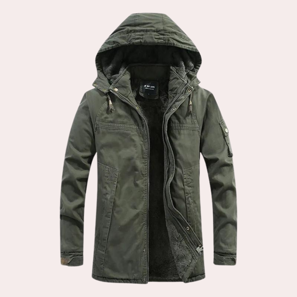 Aren | Halflange Winterjas Met Capuchon