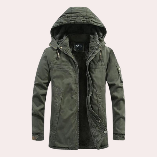 Aren | Halflange Winterjas Met Capuchon