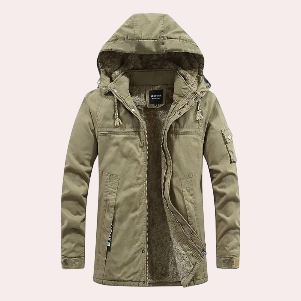 Aren | Halflange Winterjas Met Capuchon