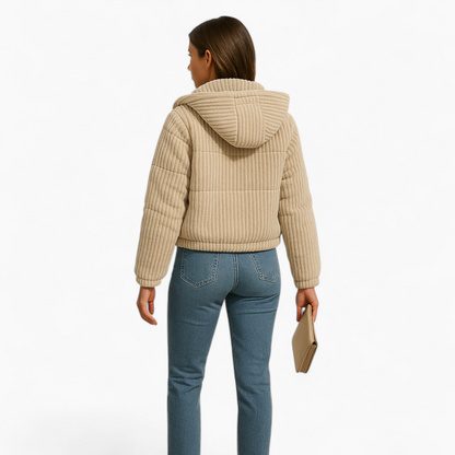 Camille | Corduroy Jas Dames Met Teddy Voering