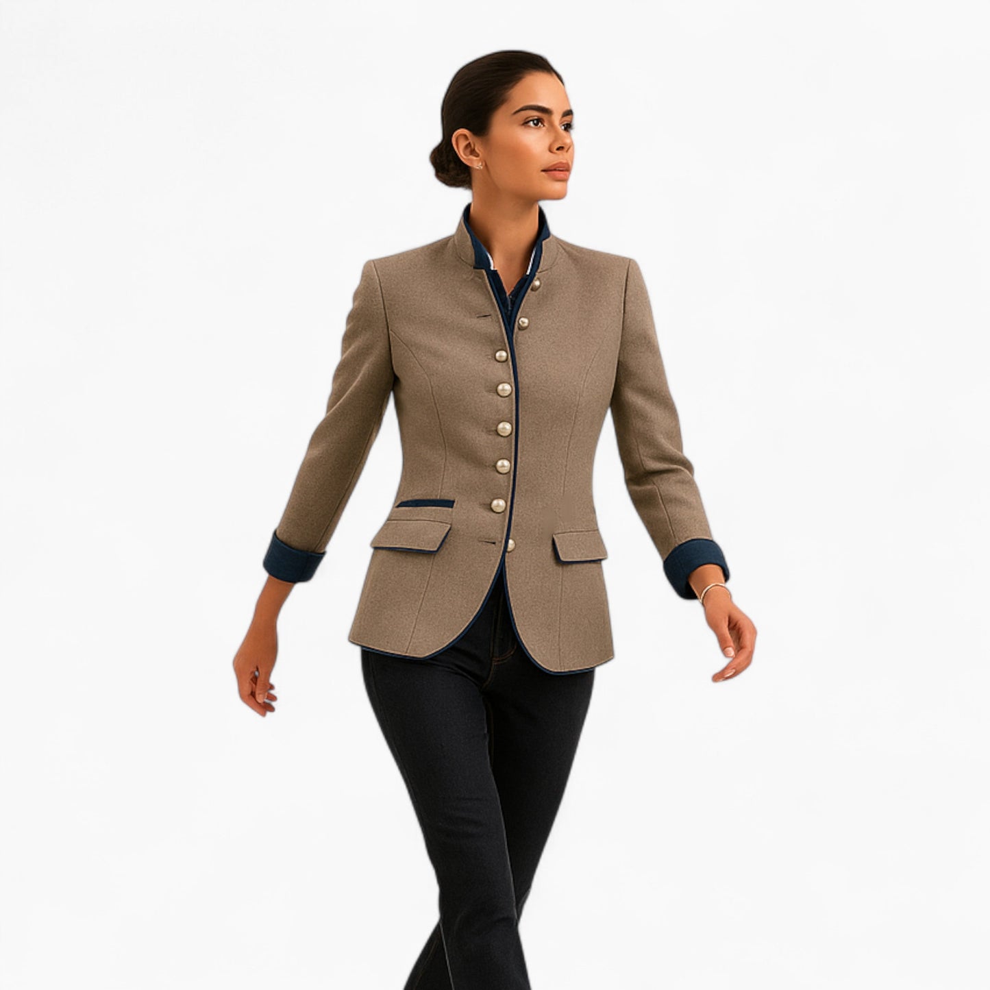Marcelline | Militair Colbert Dames Beige