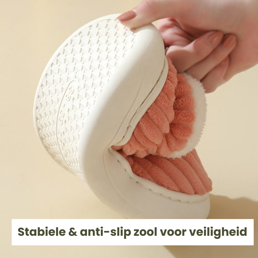 SoleTherm™ | Warme Wintersloffen met Fluffy Fleece Voering en Zachte Dempende Zool