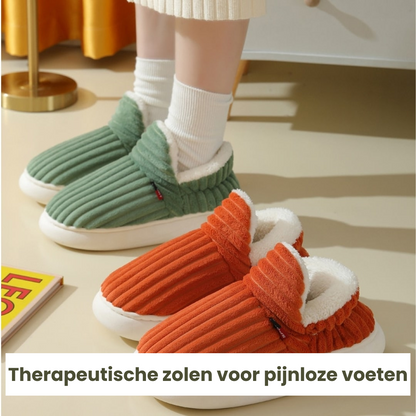 SoleTherm™ | Warme Wintersloffen met Fluffy Fleece Voering en Zachte Dempende Zool