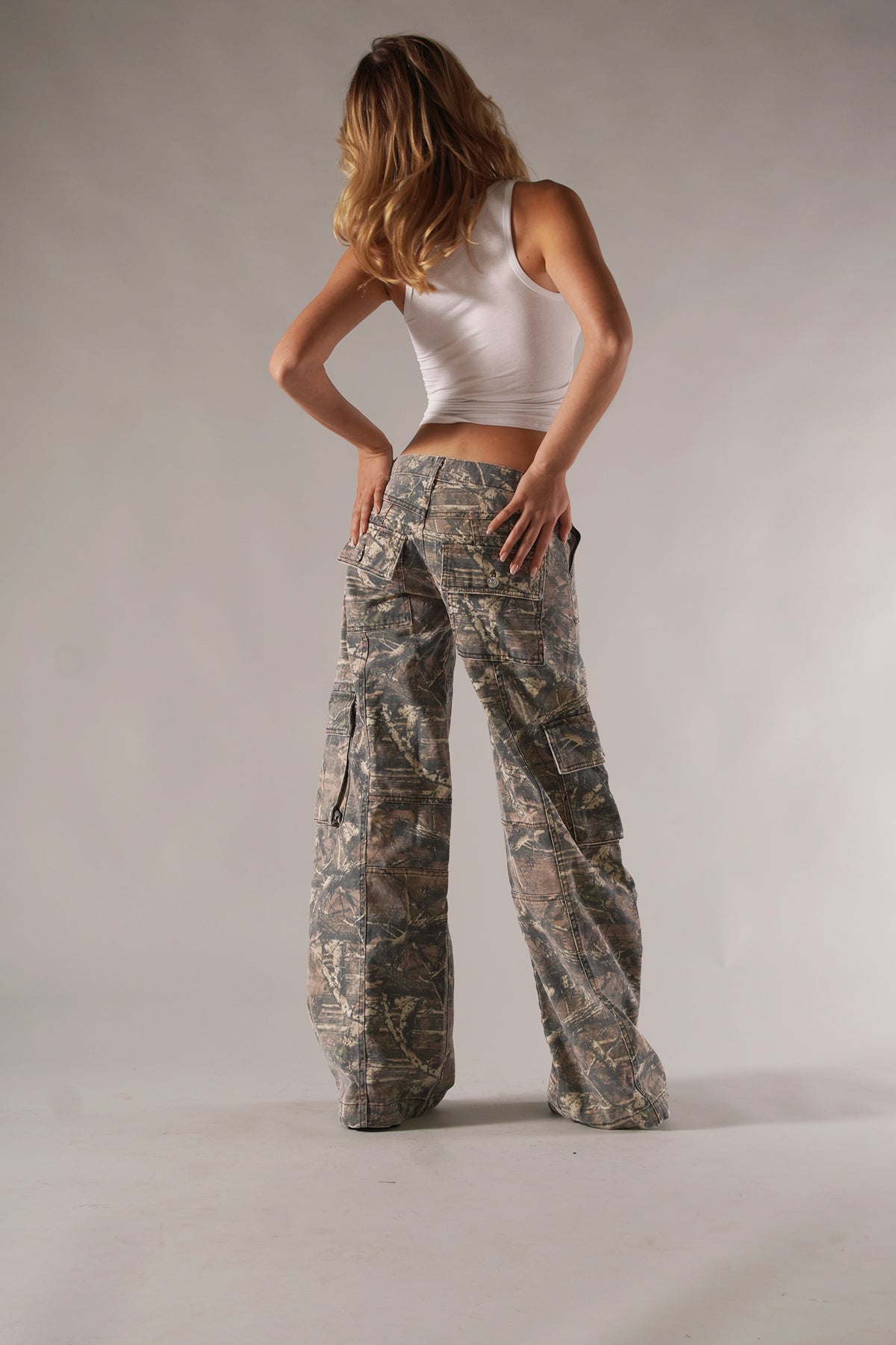 Kaia | Camouflage Cargo Broek