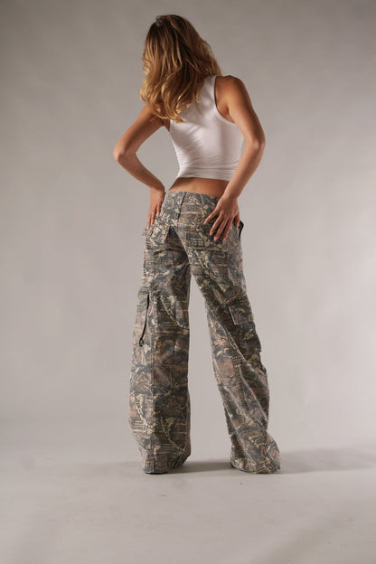 Kaia | Camouflage Cargo Broek