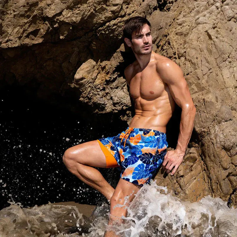Thiago™ | Heren Zwembroek met Binnenlegging | Anti-Schuur Zwemshort met Strakke Voering en Sneldrogend Materiaal