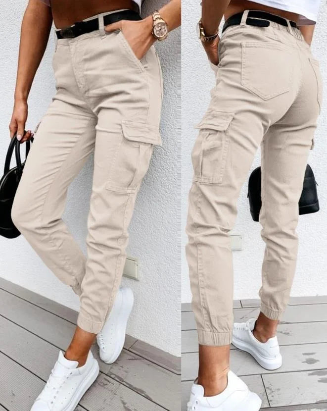 Ravéna | Dames Cargobroek Armygroen Stretch