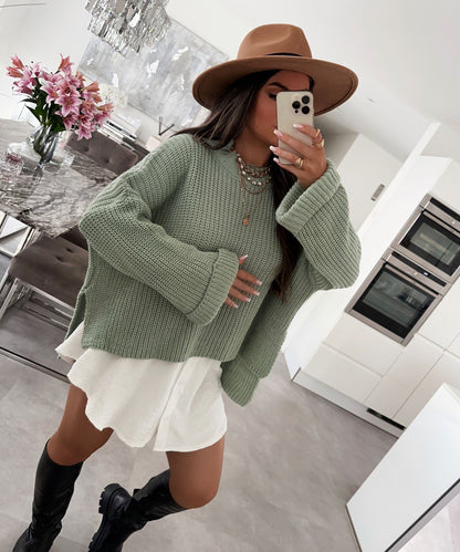 Sylvara | Oversized Grofgebreide Trui Dames