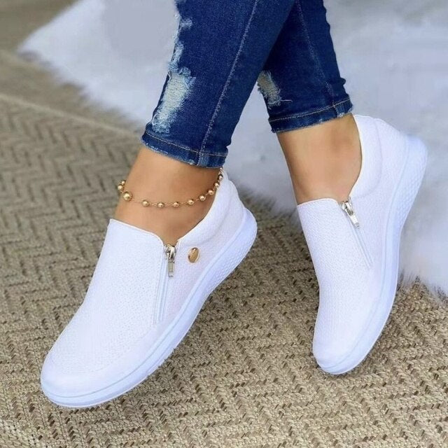 Averra | Dames Slip-On Sneakers Rits