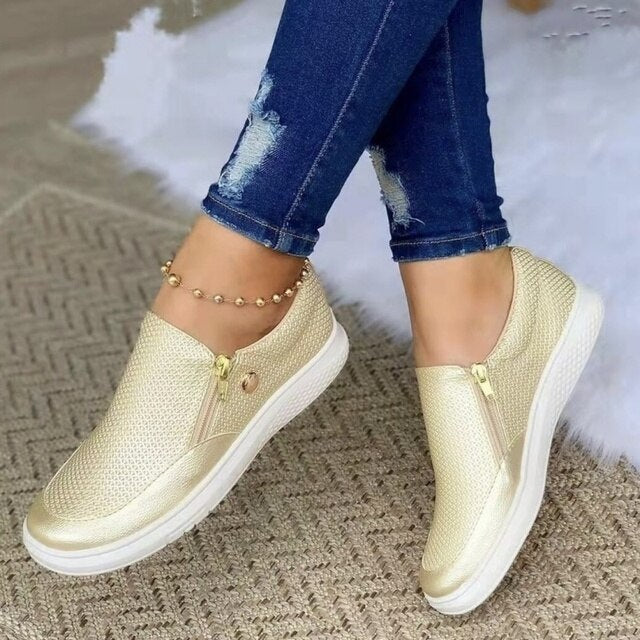 Averra | Dames Slip-On Sneakers Rits