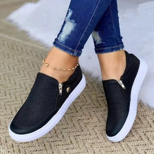 Averra | Dames Slip-On Sneakers Rits