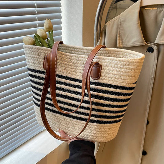 Marisol | Rieten Shopper Tas