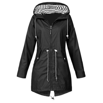 Rayna™ | Regen Trenchcoat met Silhouet en Verstelbare Kap