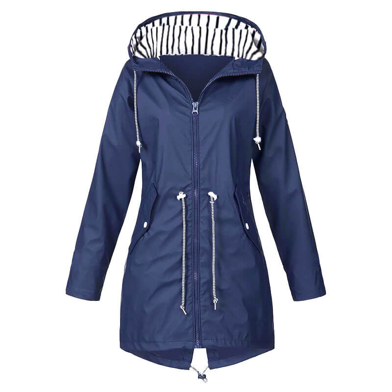 Rayna™ | Regen Trenchcoat met Silhouet en Verstelbare Kap