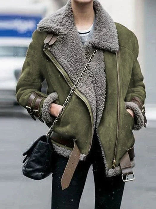 Aveline | Shearling Aviator Jas Dames