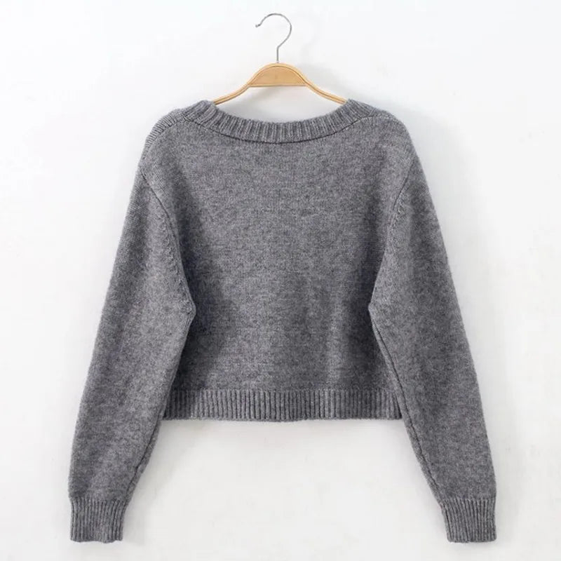 Emelien™ | Korte Gebreide Cardigan met Knopen