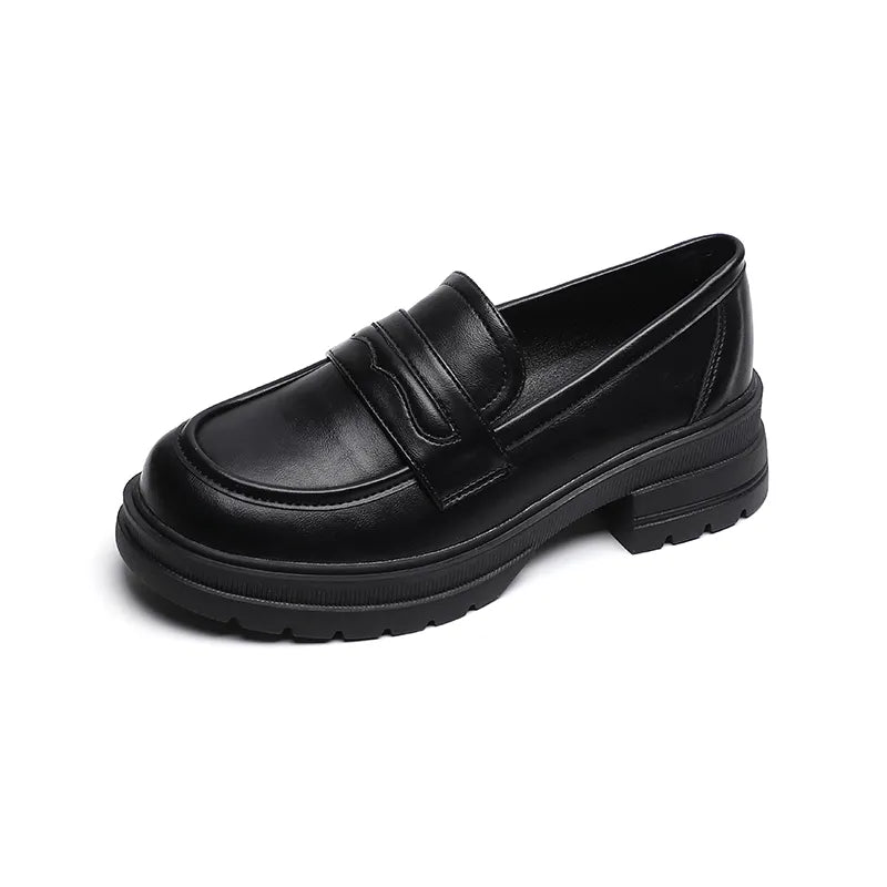 Gianna™ | Tijdloze Leren Vrouwenloafers voor Herfst Elegantie