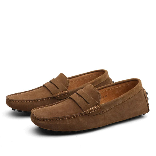 Marvello | Mocassins en daim pour hommes
