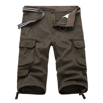 Finn | Cargo Bermuda Heren | Katoenmix | Korte Broek met Zakken | Verstelbare Trekkoorden | Outdoor Zomershort
