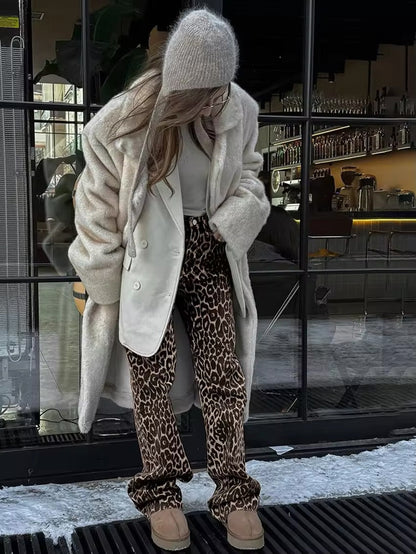 Leona | High-Waist Luipaardprint Broek