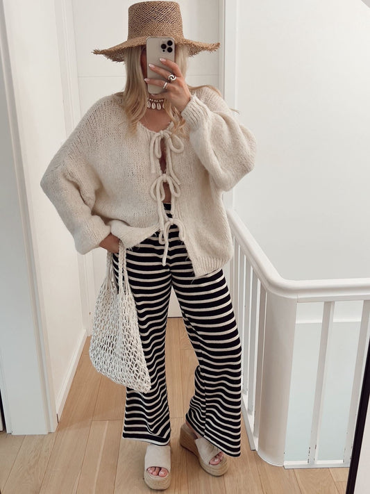 Althea | Gebreid Vest met Strik