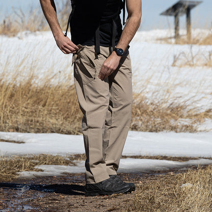 Lucenzo | Beige Outdoor Tactical Broek Heren