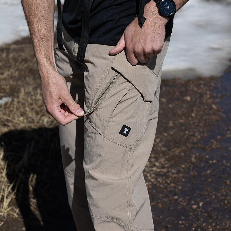 Lucenzo | Beige Outdoor Tactical Broek Heren