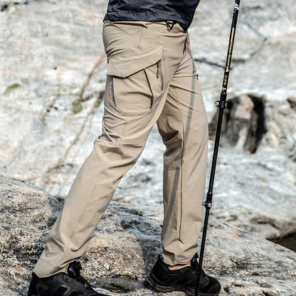 Lucenzo | Beige Outdoor Tactical Broek Heren