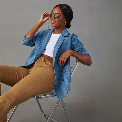 Marcelline | Oversized Denim Blazer