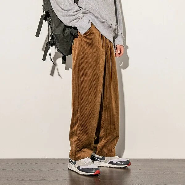 Santino | Heren Wijde Corduroy Broek