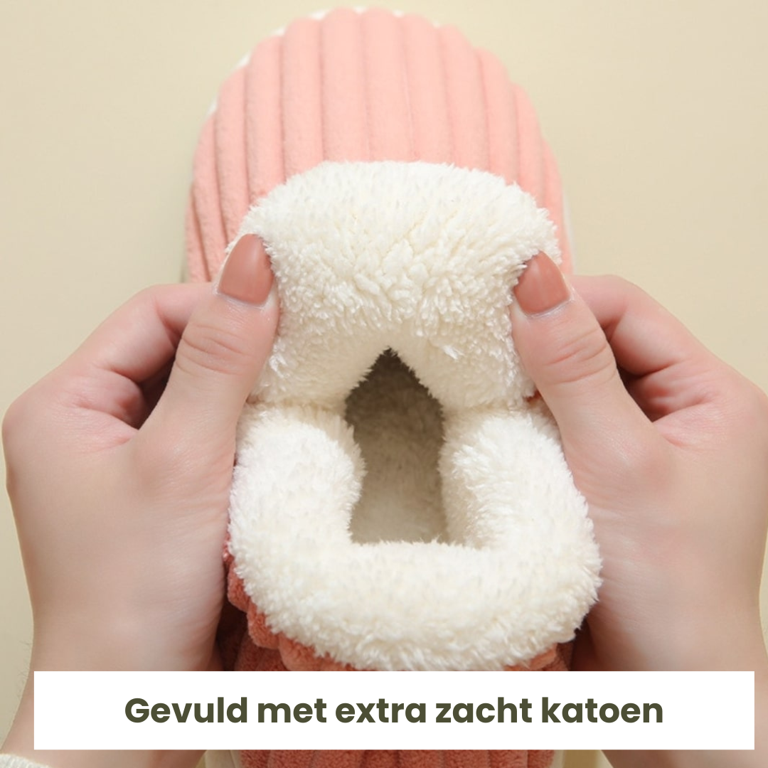 SoleTherm™ | Warme Wintersloffen met Fluffy Fleece Voering en Zachte Dempende Zool