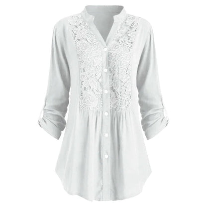 Elanora | Tuniekblouse Dames met Kantborduurwerk