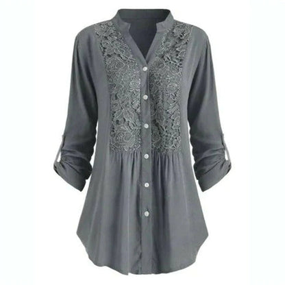 Elanora | Tuniekblouse Dames met Kantborduurwerk