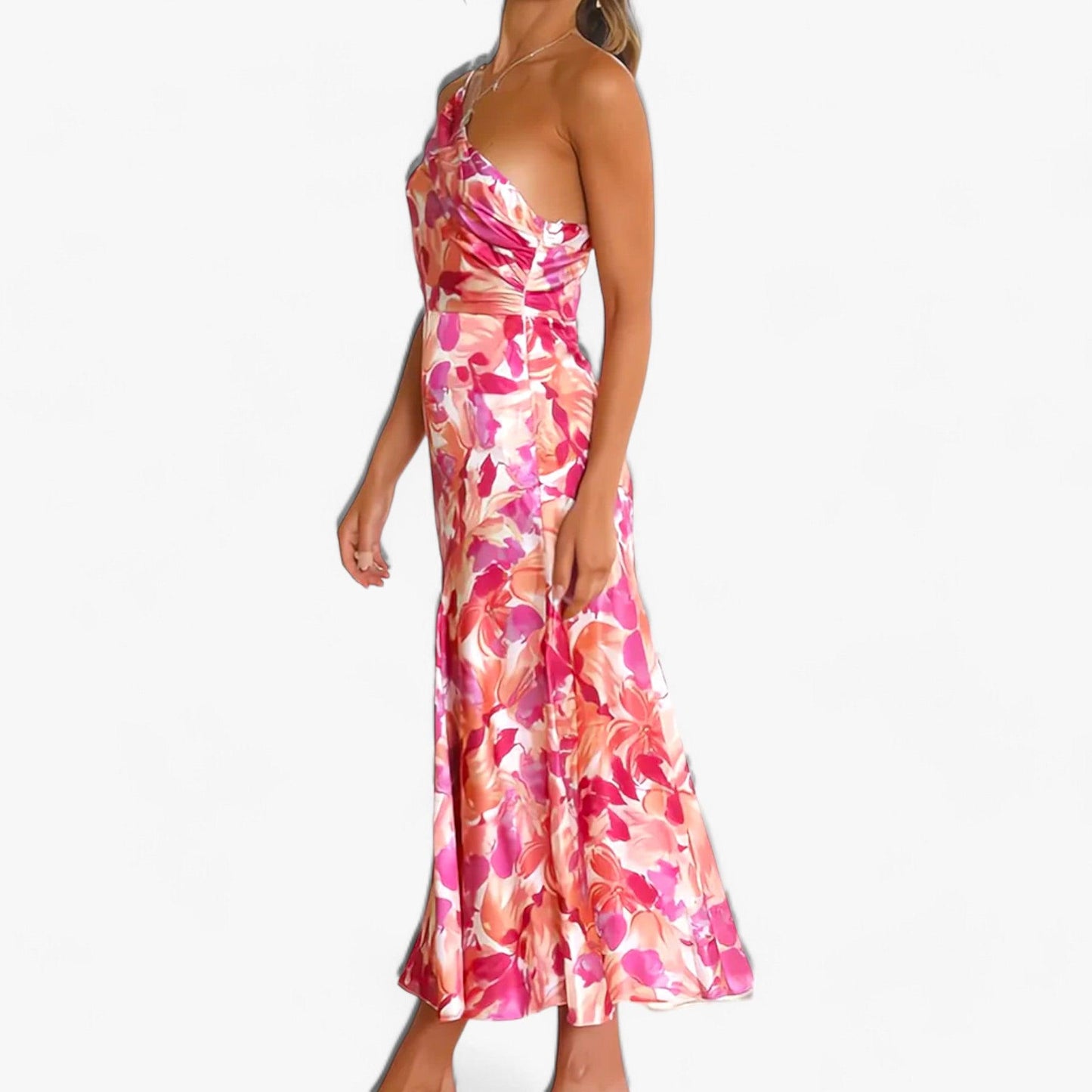 Floriane | Satijnen Maxi-Jurk Dames