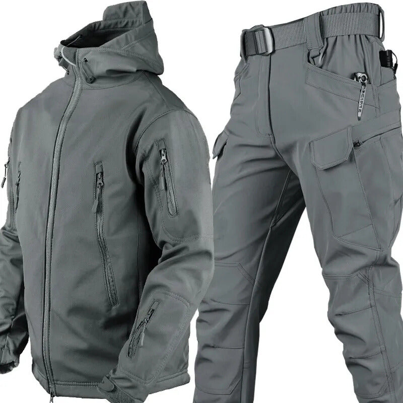 Maxim™ Water- en Winddichte Outdoor Set met Fleecevoering-Grijs