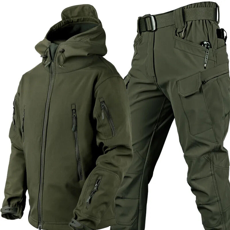 Maxim™ Water- en Winddichte Outdoor Set met Fleecevoering-Groen-2