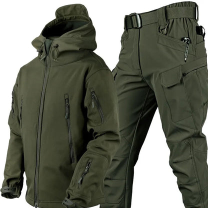 Maxim™ Water- en Winddichte Outdoor Set met Fleecevoering-Groen-2